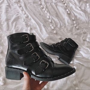 ✨ A NEW DAY buckled booties